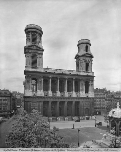 Vista della chiesa di Saint-Sulpice, 1921-22 da Studio Giraudon